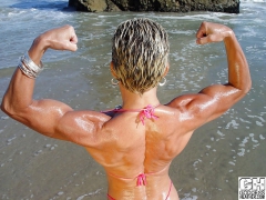 Muscle female blonde