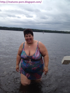Sexy russian granny in bikini