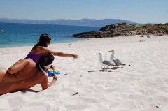 Teens at the beach - N