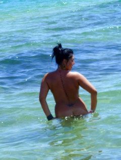 Naked on the beach - N