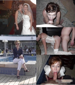 Dressed-Undressed slut brides mix - N