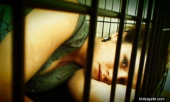 Amateur Slaves locked up in cages - N