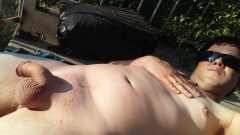 Nude in my back yard - N
