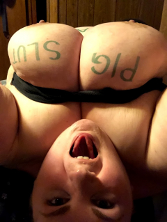 Worthless Fat Slut on Display - N