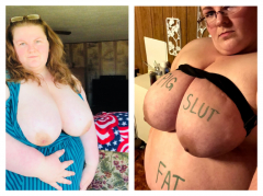 Worthless Fat Slut on Display - N