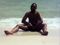 jerking off at the beach