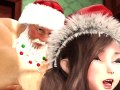 santa-claus-plays-with-a-super-cute-nerdy-girl
