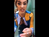 Malu Trevejo live nip slip on Instagram