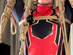 Master Sim - Spiderman Suspension Bondage Edging JYau
