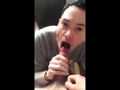 Hot guy swallows big load