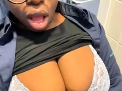 Black MILF with BIG boobs dancing and teasing