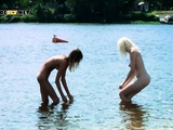Ravishing nude beach girls tanning