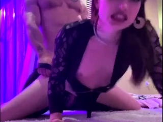 Small tits shemale fucked hard by dude
